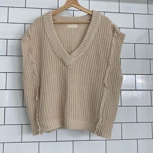 Oversized knit vest